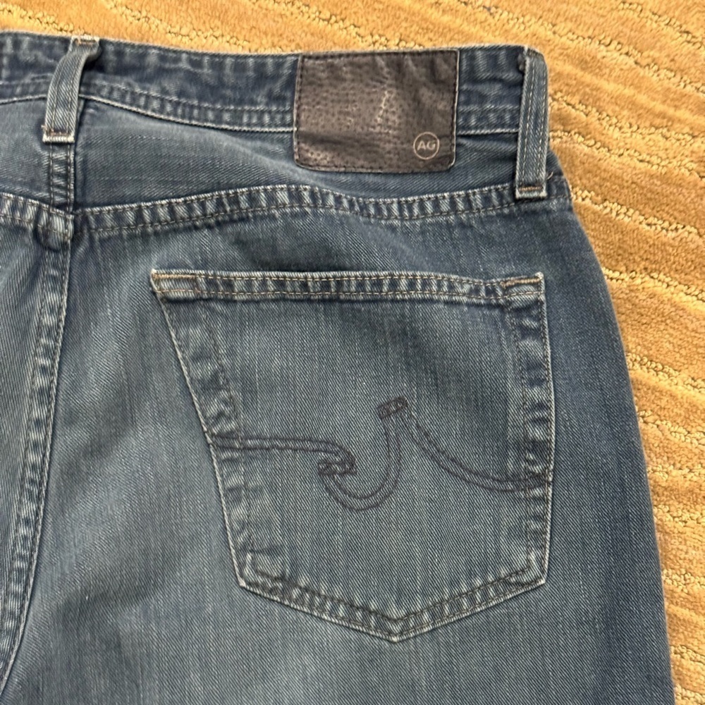 AG Adriano Goldschmied Blue Straight Jeans 30x34 - Picture 5 of 9